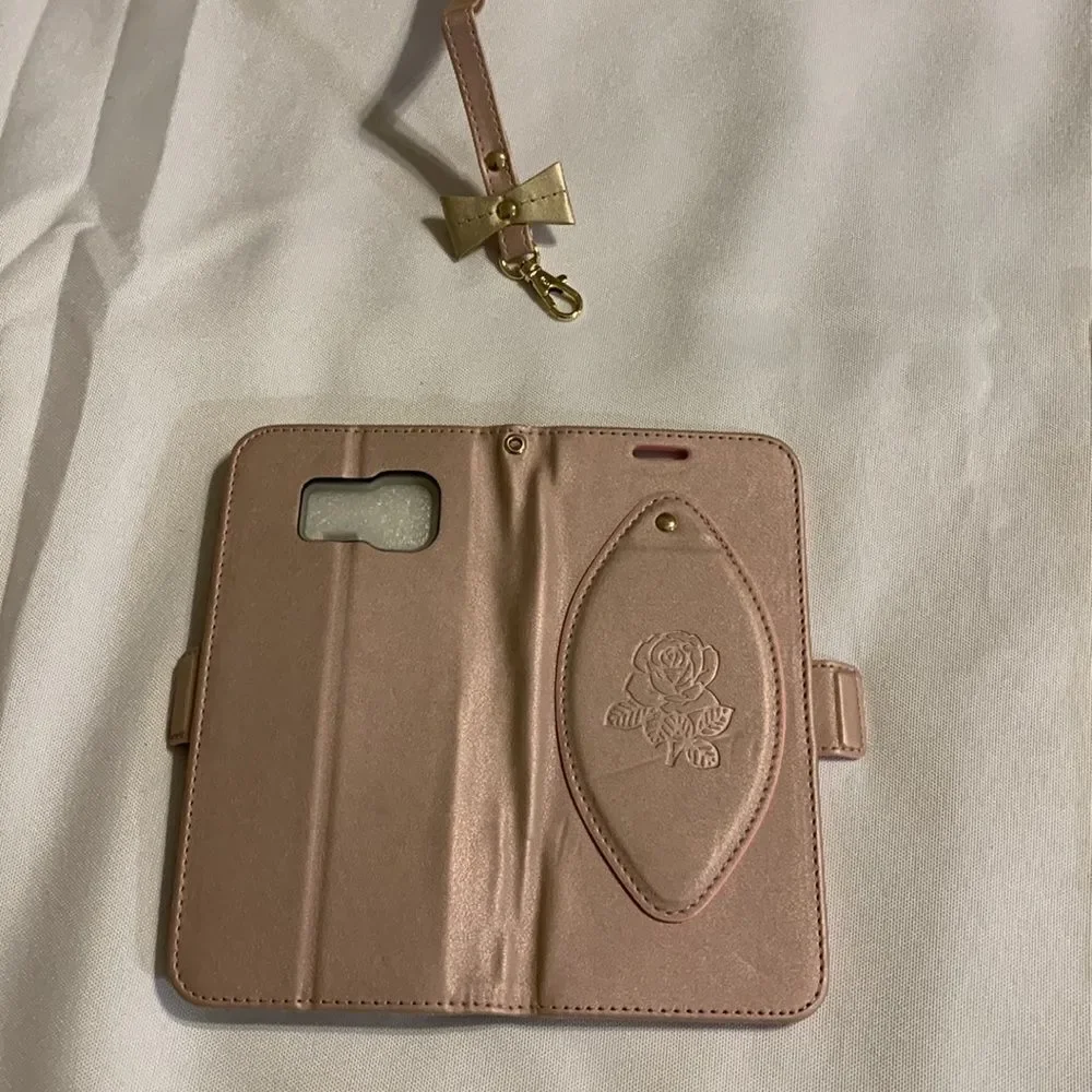 FYY phone wallet rose gold for galaxy S8 plus